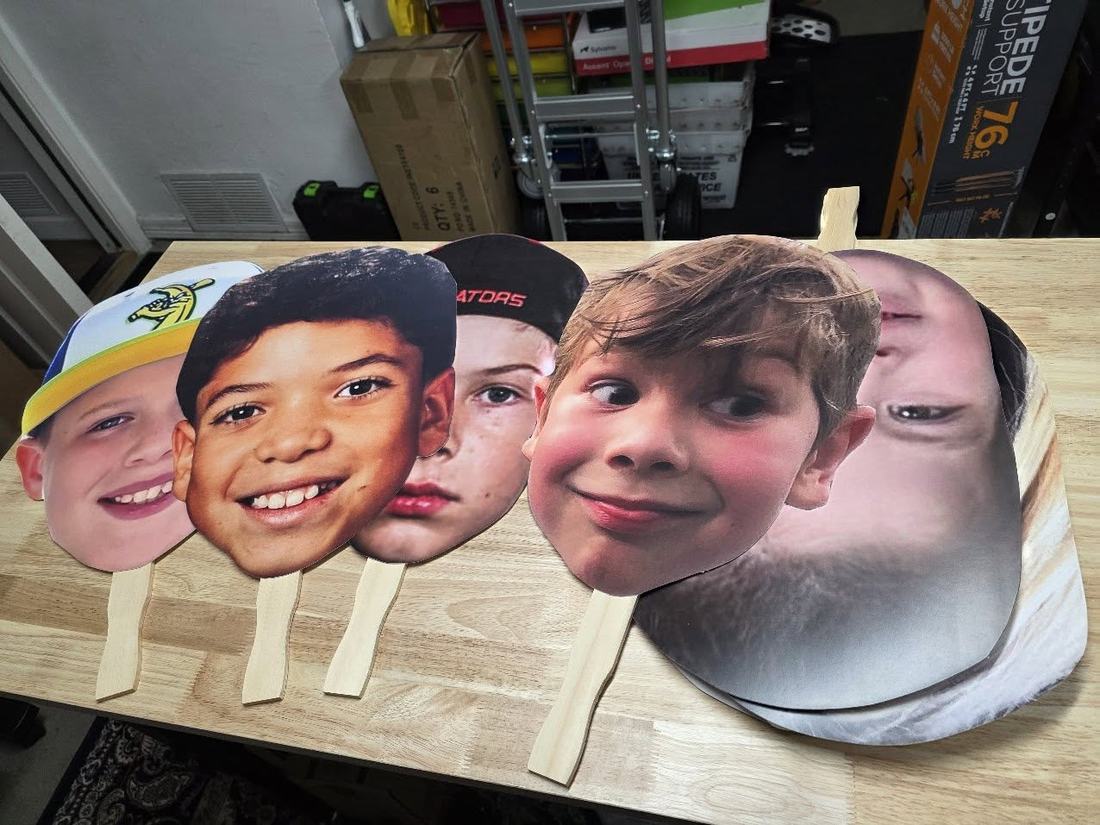 Face fans & cutouts